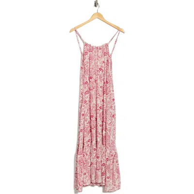 Boho Me Open Back Cover-up Dress In Pink