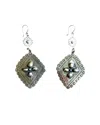 Boho Sol Women's Sterling Diamond Concho Earrings In Silver In Silver