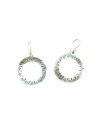 Boho Sol Women's Sterling Round Stamped Earrings In Silver In Silver