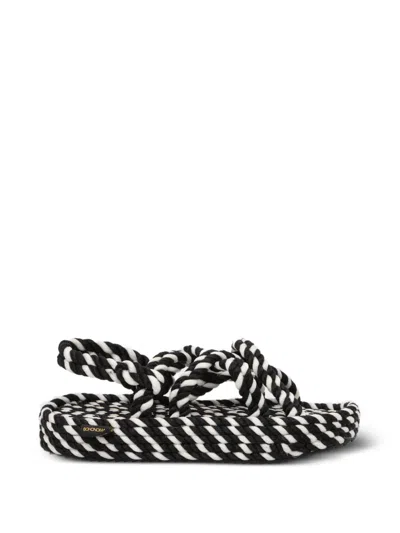 Bohonomad Bodrum Rope-detail Sandals In Black