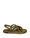 Bohonomad Bodrum Platform Sandals Khaki