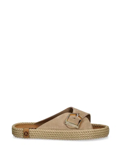 Bohonomad Buckle-detail Rope-trim Espadrilles In Black