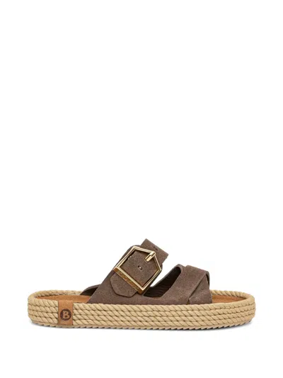 Bohonomad Buckle-fastening Rope-detail Espadrilles In Brown