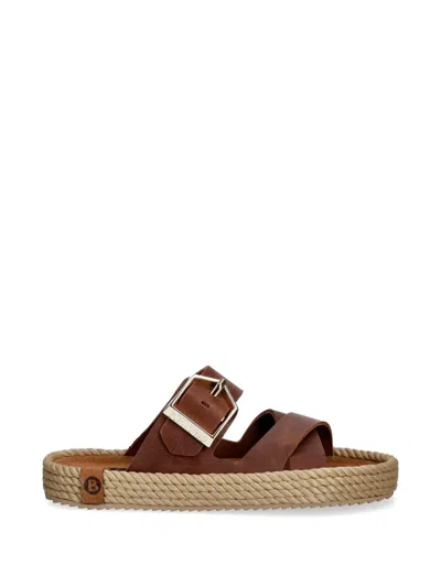 Bohonomad Buckle-fastening Rope-trimmed Espadrilles In Brown