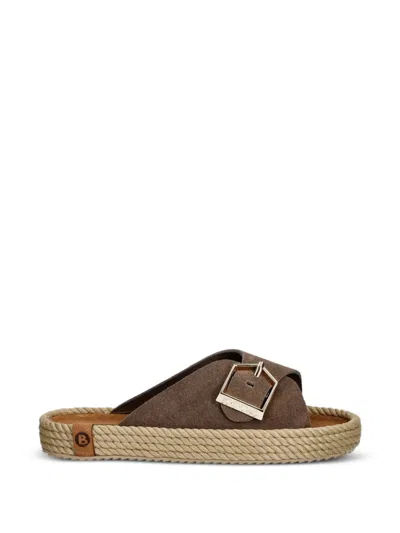 Bohonomad Buckle-fastening Rope-trimmed Espadrilles In Brown
