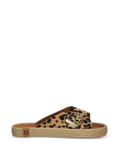 Bohonomad Casablanca Leopard-print Buckle-fastening Espadrilles In Brown