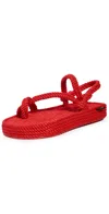 Bohonomad Hawaii Platform Sandals Red In Red