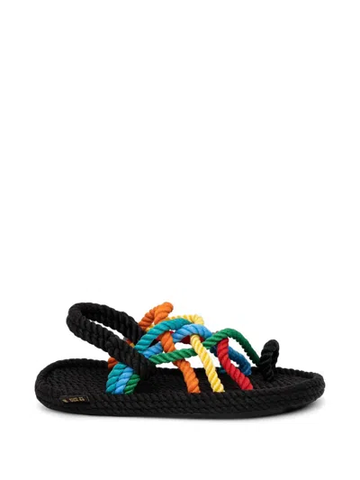 Bohonomad Interwoven Rope Sandals In Multi