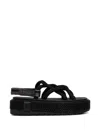 Bohonomad Rope-detail Flatform Espadrilles In Black