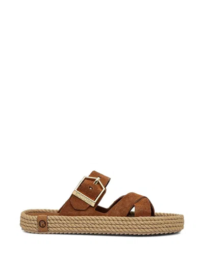 Bohonomad Sevilla Buckle-fastening Crossover-strap Espadrilles In Brown
