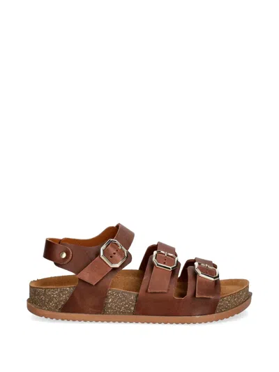 Bohonomad Triple-strap Buckle-fastening Sandals In Brown