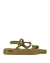 Bohonomad Woman Espadrilles Military Green Size 11 Polypropylene