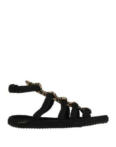 BOHONOMAD BOHONOMAD WOMAN ESPADRILLES BLACK SIZE 8 TEXTILE FIBERS