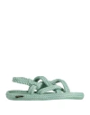 Bohonomad Woman Sandals Light Green Size 8 Textile Fibers