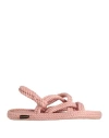 Bohonomad Woman Sandals Pink Size 6 Textile Fibers In Pink