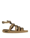 Bohonomad Woman Sandals Sand Size 8 Textile Fibers In Beige