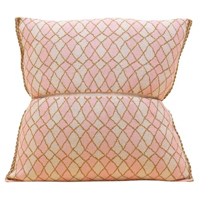 Pre-owned Boi Bow-shaped Pillowcase In Pink