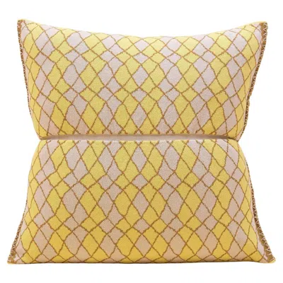 Pre-owned Boi Bow-shaped Pillowcase In Yellow