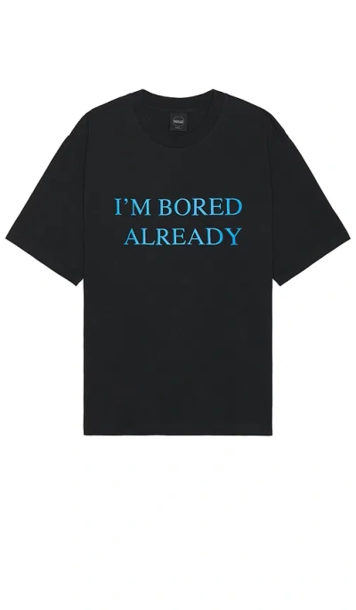 Boiler Room Bored T-shirt In 黑色