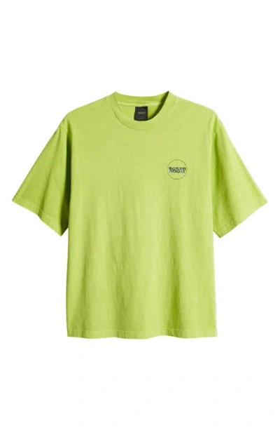 Boiler Room Core Cotton T-shirt In Lime