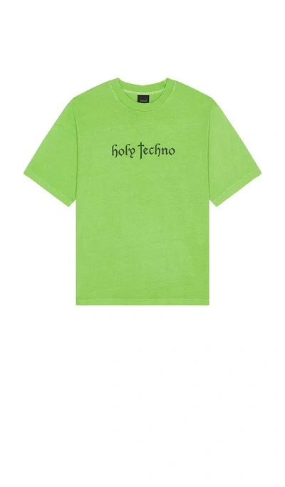 Boiler Room Holy Techno T-shirt In Green