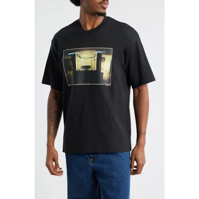 Boiler Room Lights On Photo Graphic T-shirt In Black