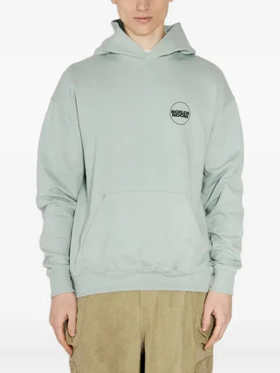 Boiler Room Logo-print Hoodie In Green