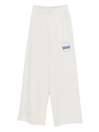 Boiler Room Logo-print Track Pants In Neutral
