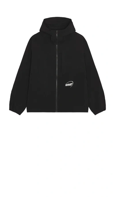 Boiler Room Packable Windbreaker In Black