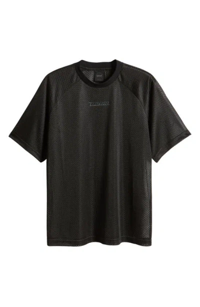Boiler Room Petrol Mesh T-shirt In Black