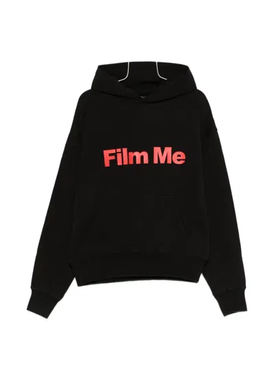 Boiler Room Printed Hoodie In Black