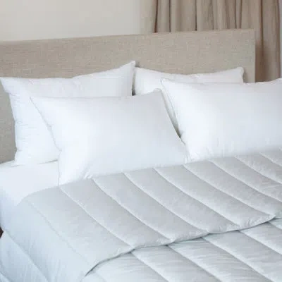 Bokser Home 2 Pack Firm Down Alternative Bed Pillow In White