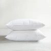 Bokser Home 2 Pack Medium White Duck Feather & Down Bed Pillow In White