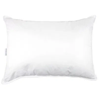 Bokser Home Medium 700 Fill Power Luxury White Duck Down White Bed Pillow