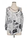 Bold Elements 3/4 Sleeve Blouse In Silver