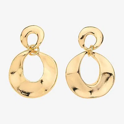 Bold Elements Bold Addiction Womens 10k Gold Drop Earrings In Yellow
