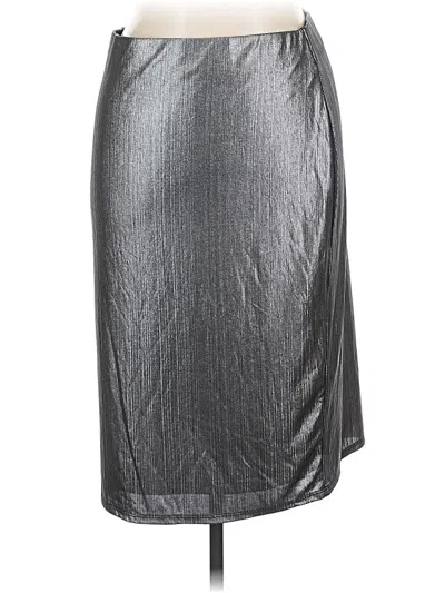 Pre-owned Bold Elements Formal Skirt In Silver