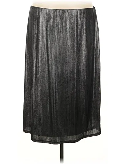 Pre-owned Bold Elements Formal Skirt In Silver