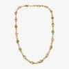 Bold Elements Gold Tone Womens 14k Gold Over Brass 36 Inch Link Chain Necklace In Gold