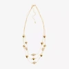 Bold Elements Gold Tone Womens 17 Inch Illusion Necklace In Gold