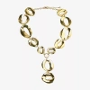 Bold Elements Gold Tone Womens 18 Inch Statement Necklace In Gold