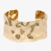 Bold Elements Gold Tone Womens Cuff Bracelet In Gold