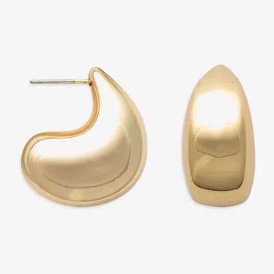 Bold Elements Gold Tone Womens Drop Earrings In Yellow