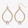 Bold Elements Gold Tone Womens Drop Earrings In Gold