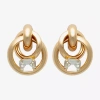 Bold Elements Gold Tone Womens Drop Earrings In Gold