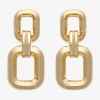 Bold Elements Gold Tone Womens Drop Earrings In Gold