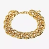 Bold Elements Gold Tone Womens Link Chain Bracelet In Gold