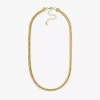 Bold Elements Gold Tone Womens Stainless Steel 18 Inch Cable Chain Necklace In Gold