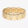 Bold Elements Gold Tone Womens Stretch Bracelet In Gold