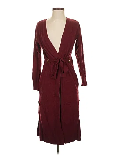 Pre-owned Bold Elements Kimono In Burgundy